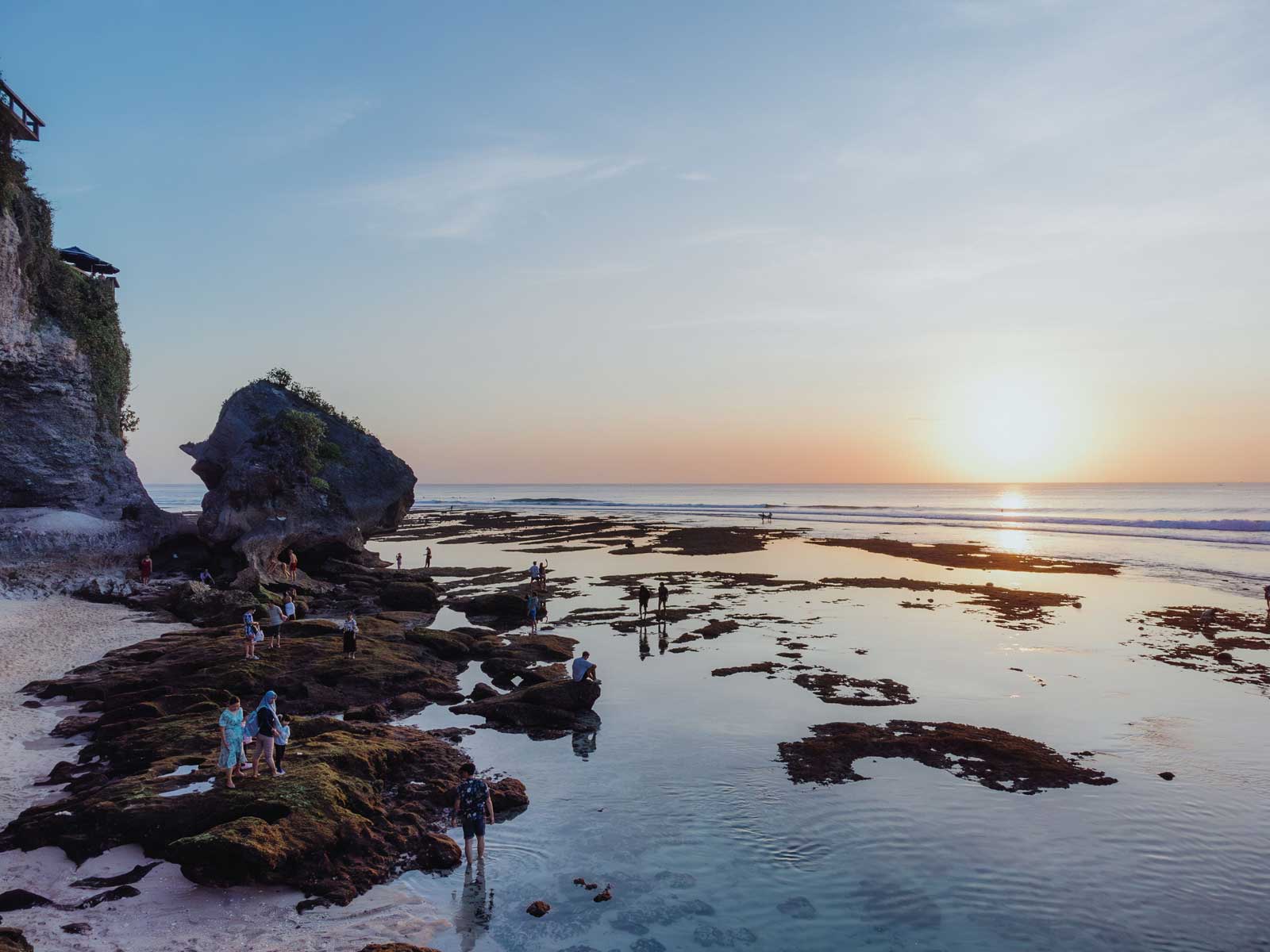 A surf beach on Bali's south coast