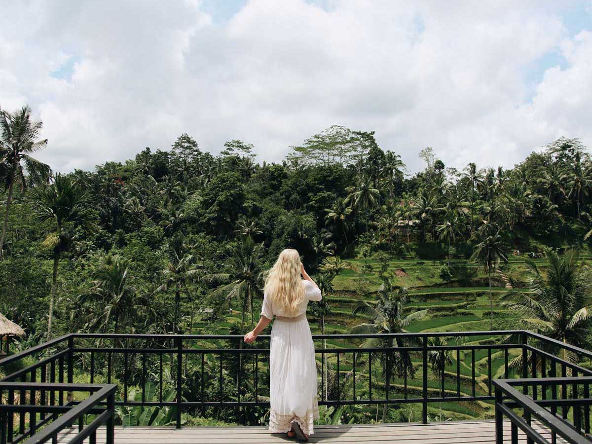 Subak-irrigated rice terraces at Tegalalang