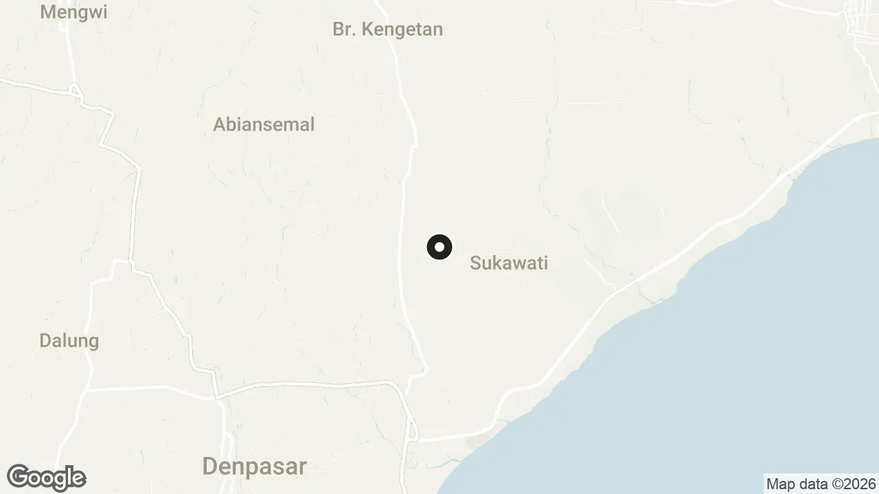 Map of the stops for Barong Dance