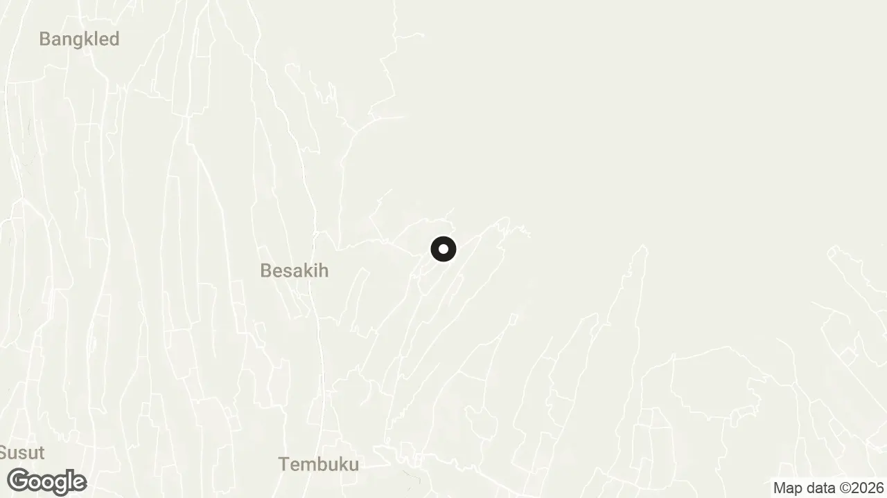 Map of the stops for Besakih