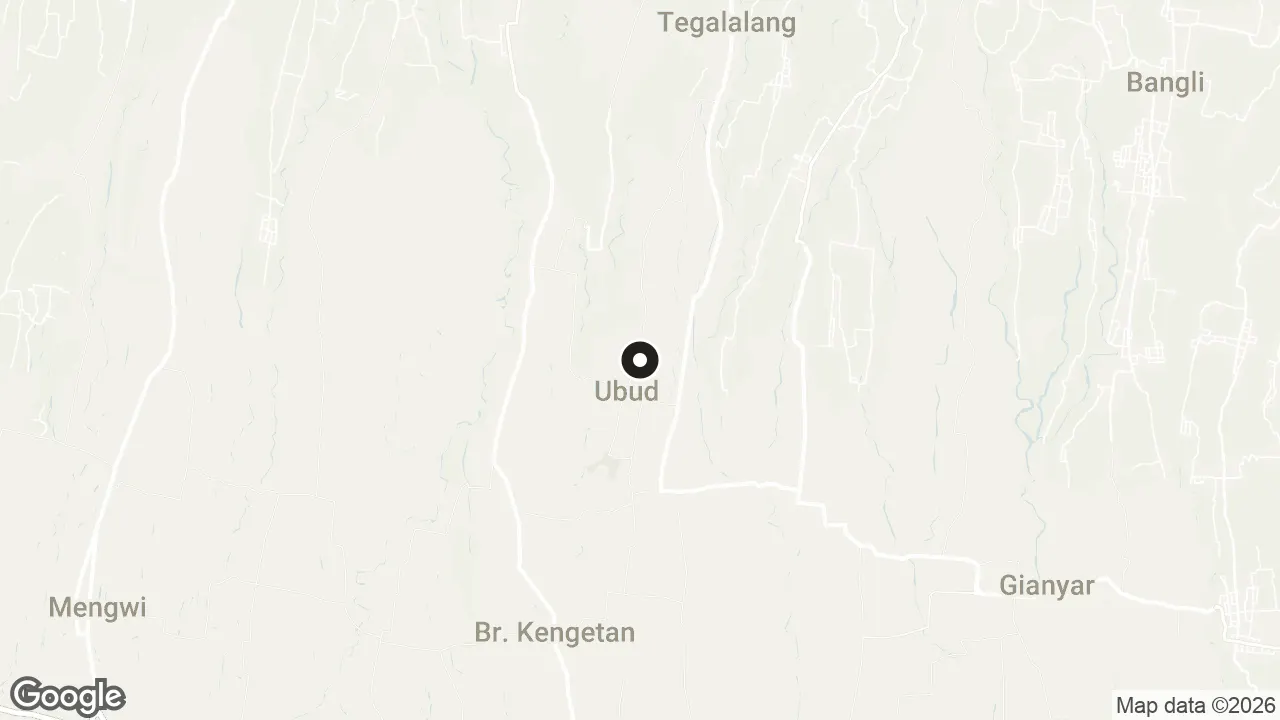 Map of the stops for Kecak Fire Dance