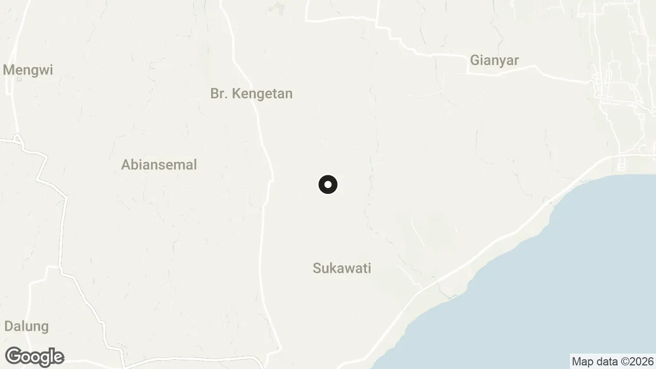 Map of the stops for Ubud Arts & Crafts